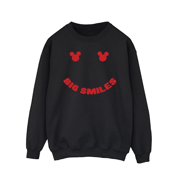 Disney Herr Mickey Mouse Big Smile Sweatshirt L Svart Black L