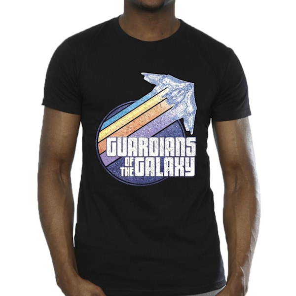 Guardians Of The Galaxy Badge Rocket T-shirt XL Svart Black XL