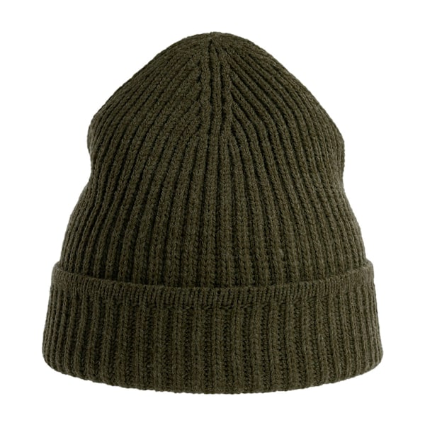 Atlantis Unisex Vuxen Lönn Ribbstickad Återvunnen Mössa One Size Oliv Olive One Size