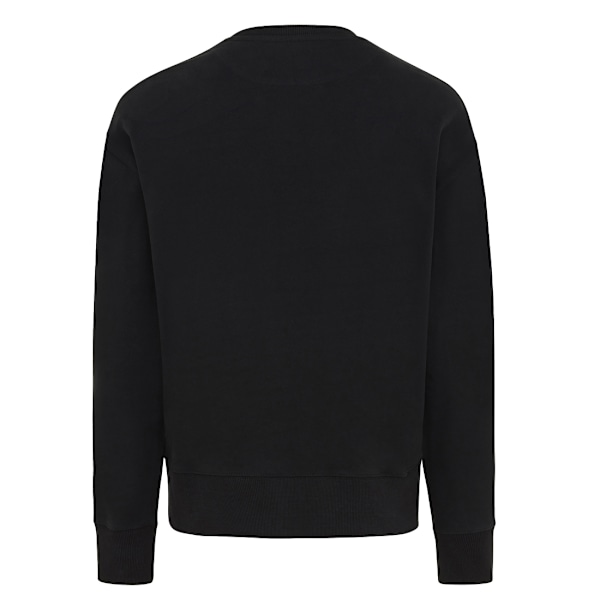 Iqoniq Unisex Vuxen Kruger Återvunnen Bomull Rundhals Avslappnad Passform Black XL