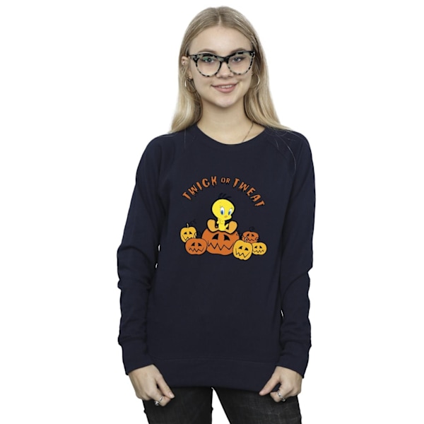 Looney Tunes Dam/Damer Twick Or Tweat Sweatshirt M Marinblå Navy Blue M