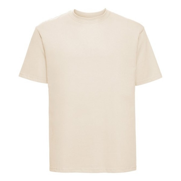 Russell Herr Classic Ringspun Bomull T-shirt XS Naturlig Natural XS