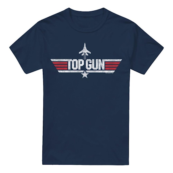 Top Gun Herr Logo T-Shirt 4XL Marinblå Navy 4XL