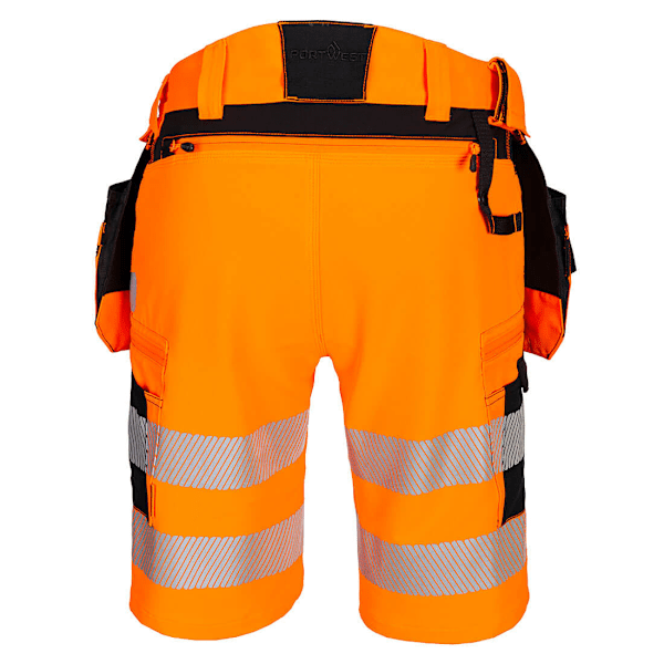 Portwest Unisex Vuxen DX4 Varsel Holsterfickor Säkerhetsshorts 4 Orange/Black 42R