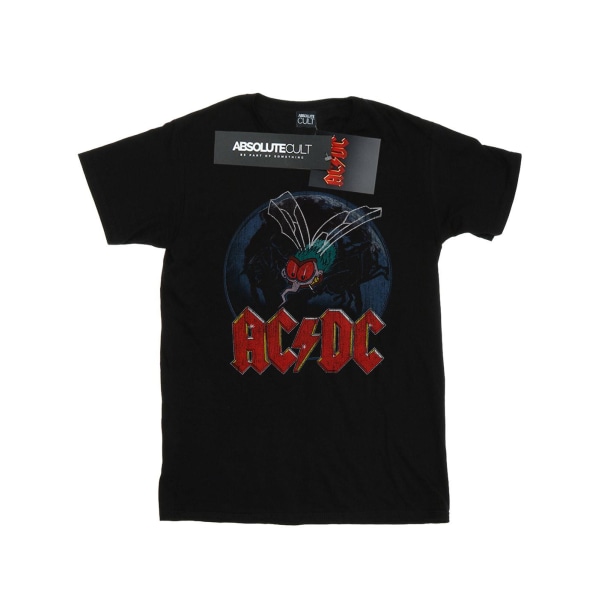 AC/DC Dam/Dam Fly On The Wall T-shirt för pojkvän i bomull 3X Black 3XL