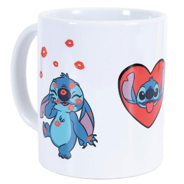 Lilo & Stitch Kärlek Mugg En Storlek Vit/Blå/Röd White/Blue/Red One Size