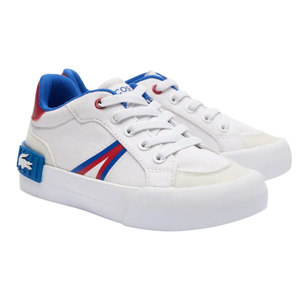 Lacoste Barn/Ungdom L004 Träningsskor 6 UK Barn Vit/Röd White/Red 6 UK Child