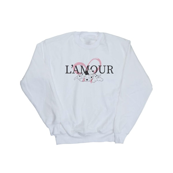 Disney Girls 101 Dalmatiner L´Amour Sweatshirt 7-8 År Vit White 7-8 Years