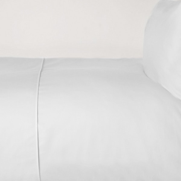 Belledorm 100% bomullssatäng påslakan enkel vit White Single