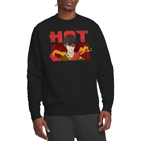 Avatar: The Last Airbender Unisex Vuxen Hot Zuko Sweatshirt XL Black XL