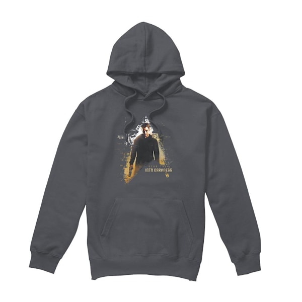 Star Trek: Into Darkness Herr Mörk Hjälte Hoodie L Gråmelerad Charcoal L