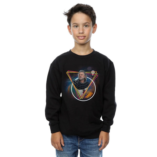 Marvel Boys Guardians Of The Galaxy Neon Ego Sweatshirt 12-13 år Black 12-13 Years