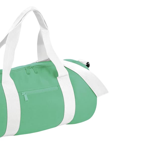 Bagbase Plain Varsity Barrel / Duffelväska (20 liter) One Size Mint Green/Off White One Size