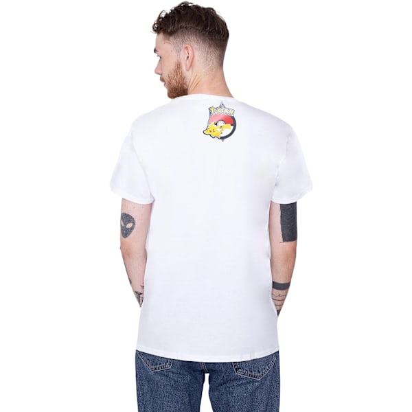 Pokemon Unisex Vuxen Ät Sov Upprepa Snorlax T-Shirt XL Vit White XL