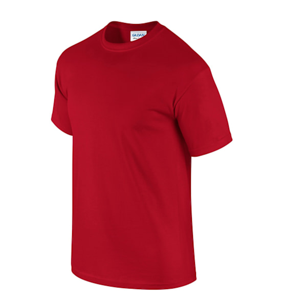 Gildan Herr Ultra Cotton T-Shirt L Körsbärsröd Cherry Red L