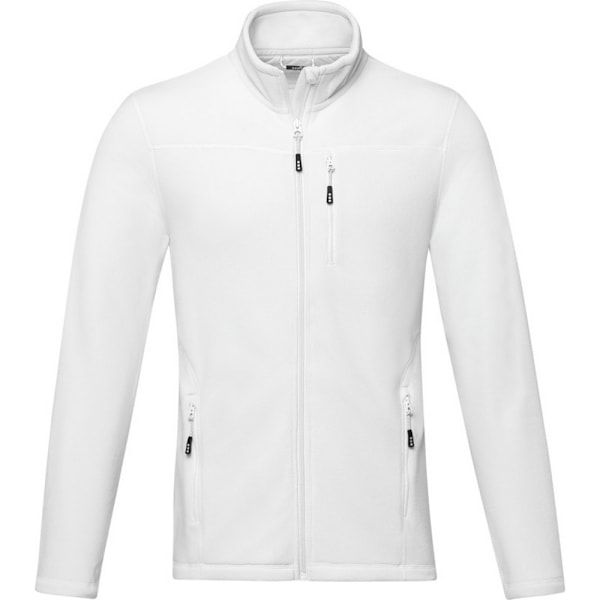 Elevate NXT Mens Amber Recycled Full Zip Fleece Jacket XS Vit White XS