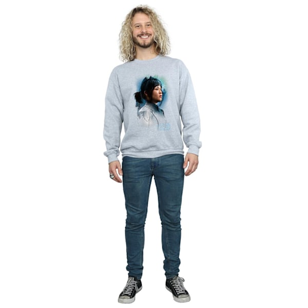 Star Wars The Last Jedi Rose Tico Borstad Sweatshirt L Spo för män Sports Grey L