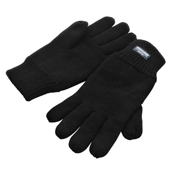 Result Winter Essentials Unisex Vuxen Fodrade Thinsulate Vinterhandskar G Black L-XL