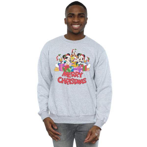 Disney Herr Mickey Mouse Och Vänner Jultröja XL Sp Sports Grey XL