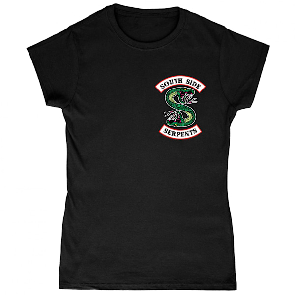 Riverdale Dam/Kvinnor Serpents T-Shirt XXL Svart Black XXL