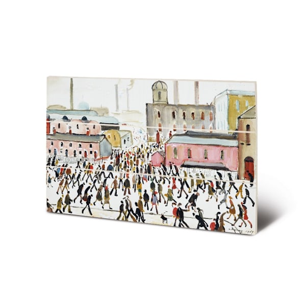 L.S. Lowry Going To Work 1959 Trätryck 20cm x 29.5cm Flerfärgad Multicoloured 20cm x 29.5cm