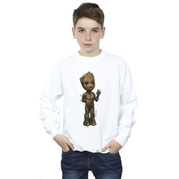 Marvel Pojkar I Am Groot Wave Pose Tröja 12-13 År Vit White 12-13 Years