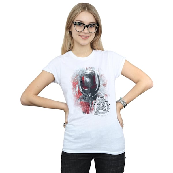 Marvel Womens/Ladies Avengers Endgame Ant-Man Borstad Bomull T-shirt White S