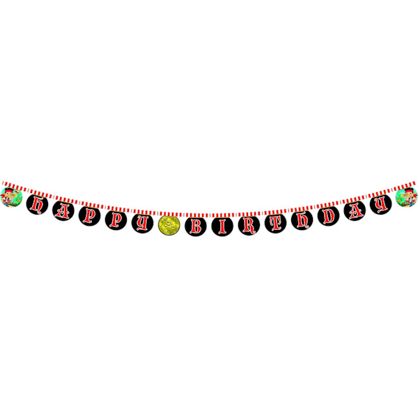 Jake And The Never Land Pirates Yo Ho Banner En Storlek Svart/Röd Black/Red One Size