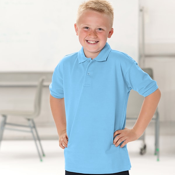 Jerzees Schoolgear Barn 65/35 Pique Poloshirt (2-pack) Sky Blue 5-6