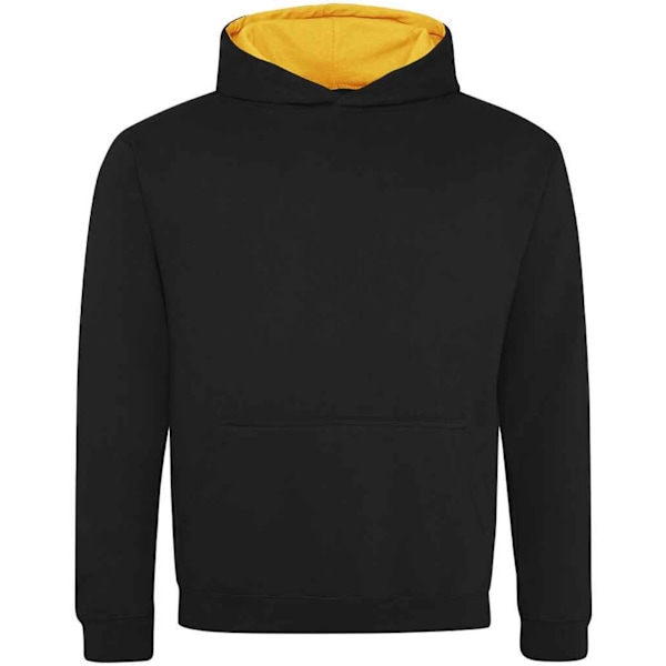 Awdis Barn/Barn Varsity Hoodie 7-8 År Jet Black/Guld Jet Black/Gold 7-8 Years