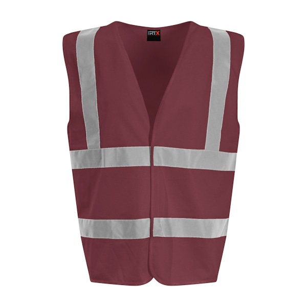 PRO RTX Unisex Vuxen Sleeveless Hi-Vis Väst M Maroon Maroon M