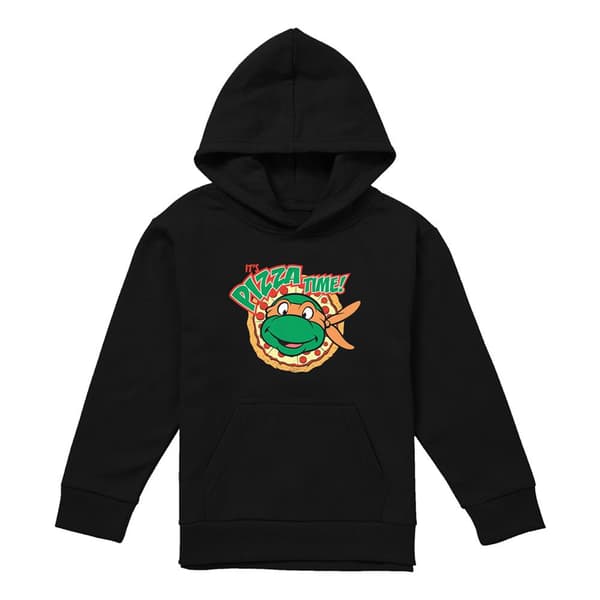 TMNT Barn/Barn Pizza Time Pullover Hoodie 5-6 År Svart Black 5-6 Years