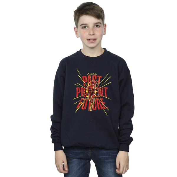 DC Comics Pojkar The Flash Past Present Future Tröja 3-4 År Navy Blue 3-4 Years