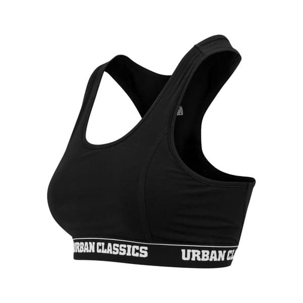 Urban Classics Dam Logotyp BH S Svart Black S