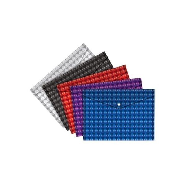 Tiger Holographic A4+ dokumentplånbok (paket med 5) One Size Mult Multicoloured One Size