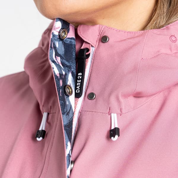 Dare 2B Dam/Kvinnor Determined Vattentät Isolerad Skidjacka Mesa Rose/Black 6 UK