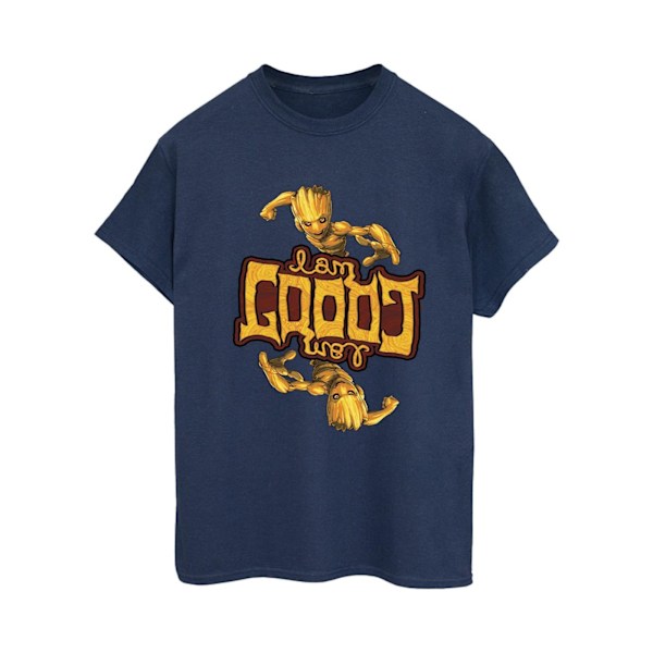 Marvel Dam/Kvinnor Guardians Of The Galaxy Groot Inverted Gra Navy Blue L