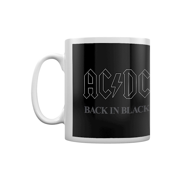 AC/DC Back In Black Mug En Storlek Vit/Svart White/Black One Size