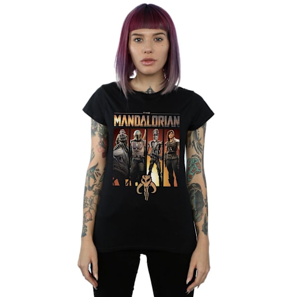 Star Wars Dam/Damer The Mandalorian Karaktär Lineup Bomull Black S