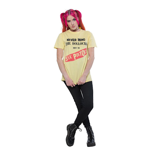 Sex Pistols Dam/Kvinnor Never Mind The Bollocks Album Bomull Yellow 3XL
