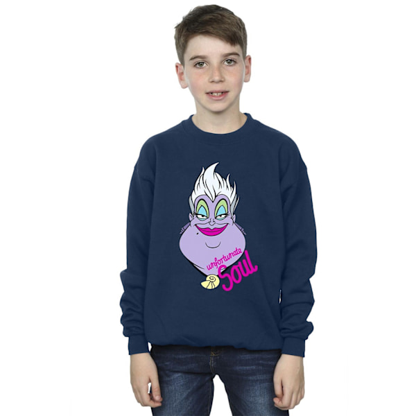 Disney Boys Villains Ursula Unfortunate Soul Sweatshirt 9-11 År Navy Blue 9-11 Years