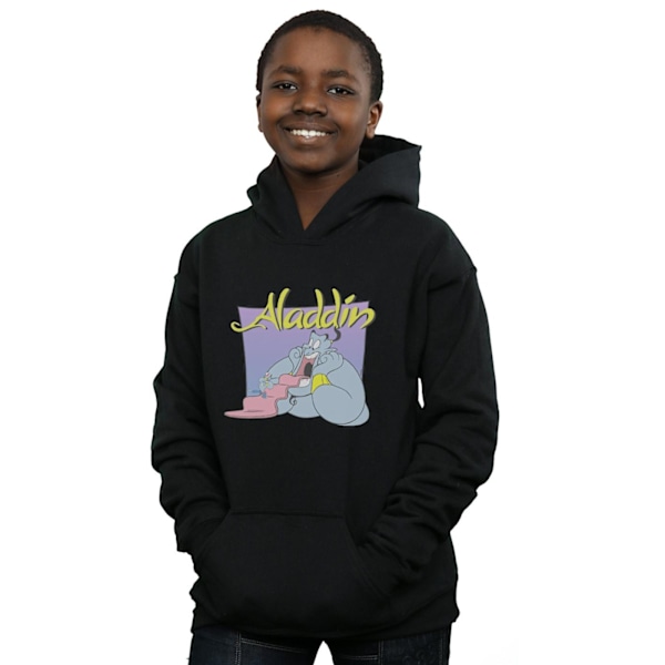 Disney Boys Aladdin Genie Wishing Dude Hoodie 12-13 år Svart Black 12-13 Years