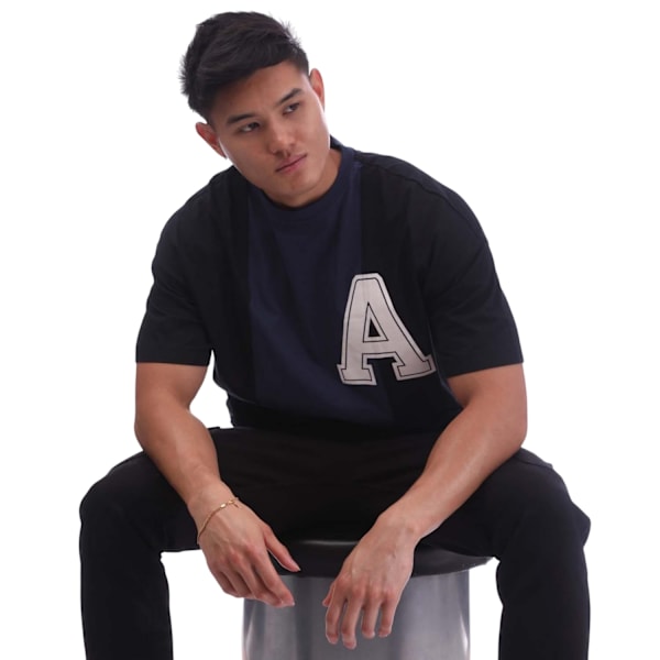 Ambush Varsity T-shirt för män L Svart/Vit Black/White L