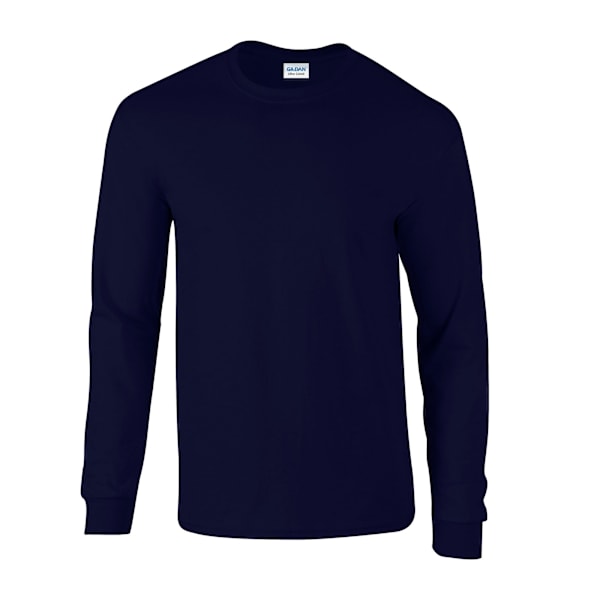 Gildan Unisex Vuxen Ultra Plain Bomull Långärmad T-shirt 4XL Navy 4XL