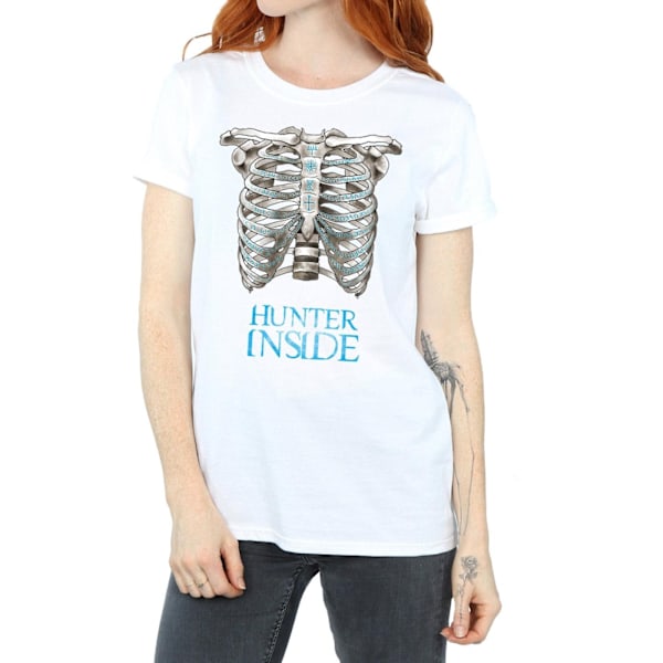 Supernatural Dam/Damer Hunter Inside Bomull Boyfriend T-Shi White M