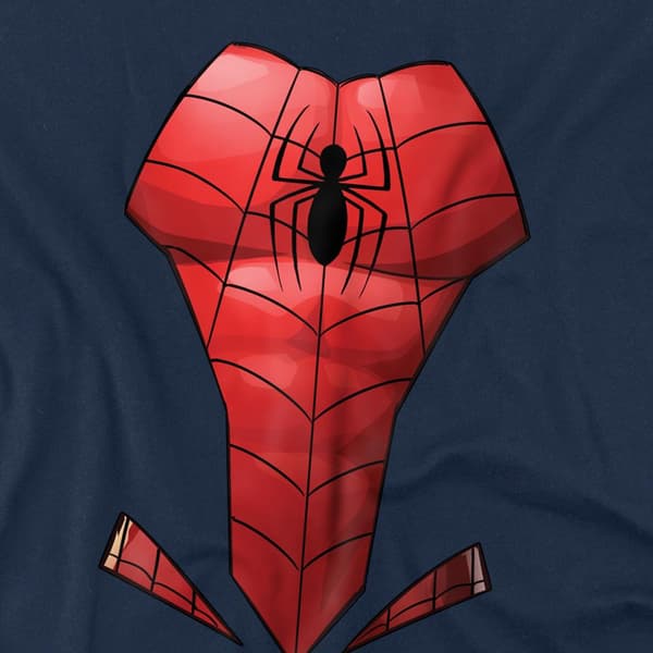 Spider-Man Barn/Barn Kostym Tröja 5-6 År Marinblå Navy 5-6 Years