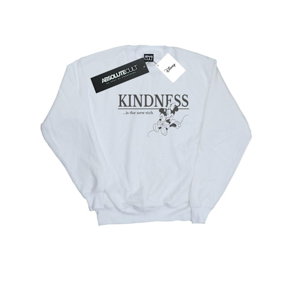 Disney Mens Minnie Mouse Kindness Is Rich Sweatshirt S Vit White S