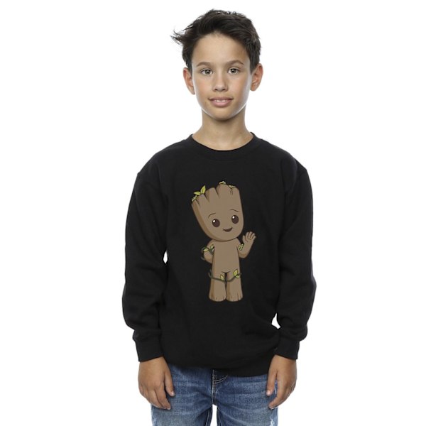 Marvel Boys I Am Groot Söt Groot Sweatshirt 9-11 År Svart Black 9-11 Years