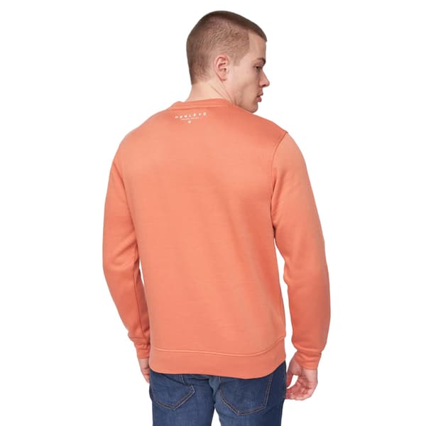Henleys Herr Scripthen Crew Neck Sweatshirt L Tegelröd Brick Red L