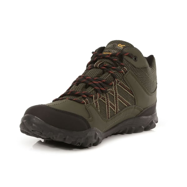 Regatta Edgepoint Mid Vattentäta Vandringskängor för Herr 9.5 UK Bayle Bayleaf/Burnt Umber 9.5 UK